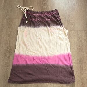 Pink and Brown Ombre Swim Coverup